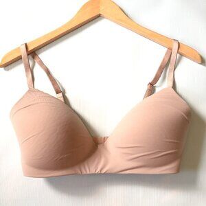 Victoria's Secret Lightly Lined Wireless Tshirt Bra Tan Nude 34DD / 34E